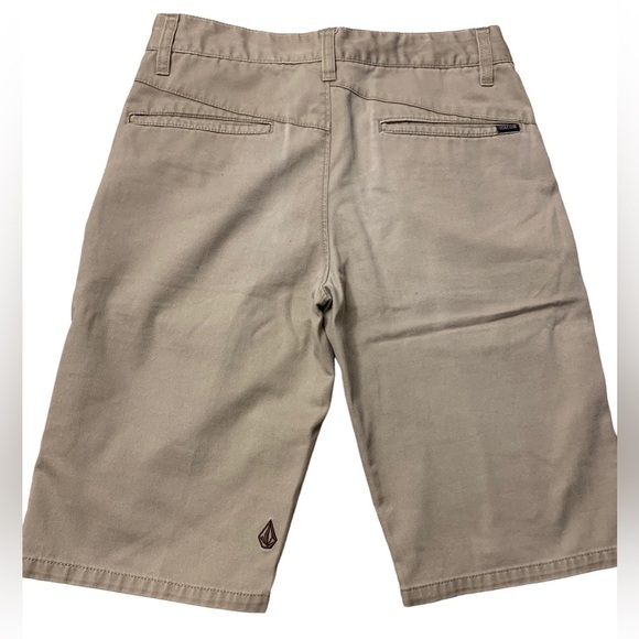 Volcom | Khaki Boy Youth Shorts Size 14 Pockets 27 - Picture 7 of 8